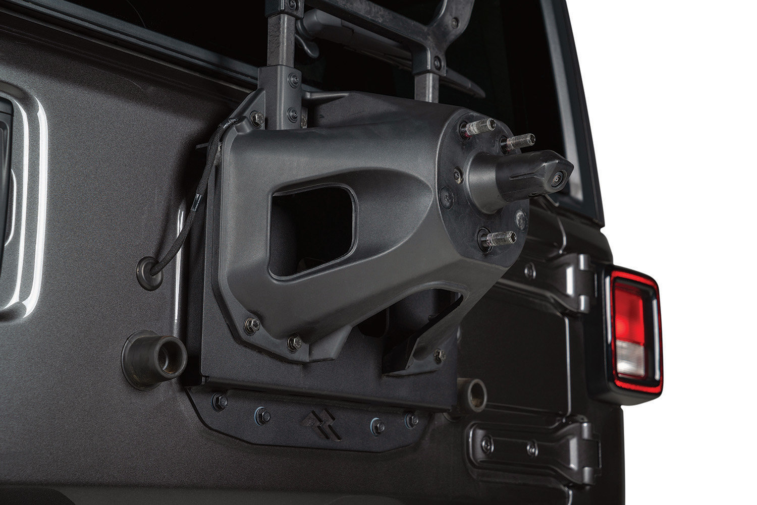 Rugged Ridge Spare Tire Relocation Bracket with 3rd Brake Light LED