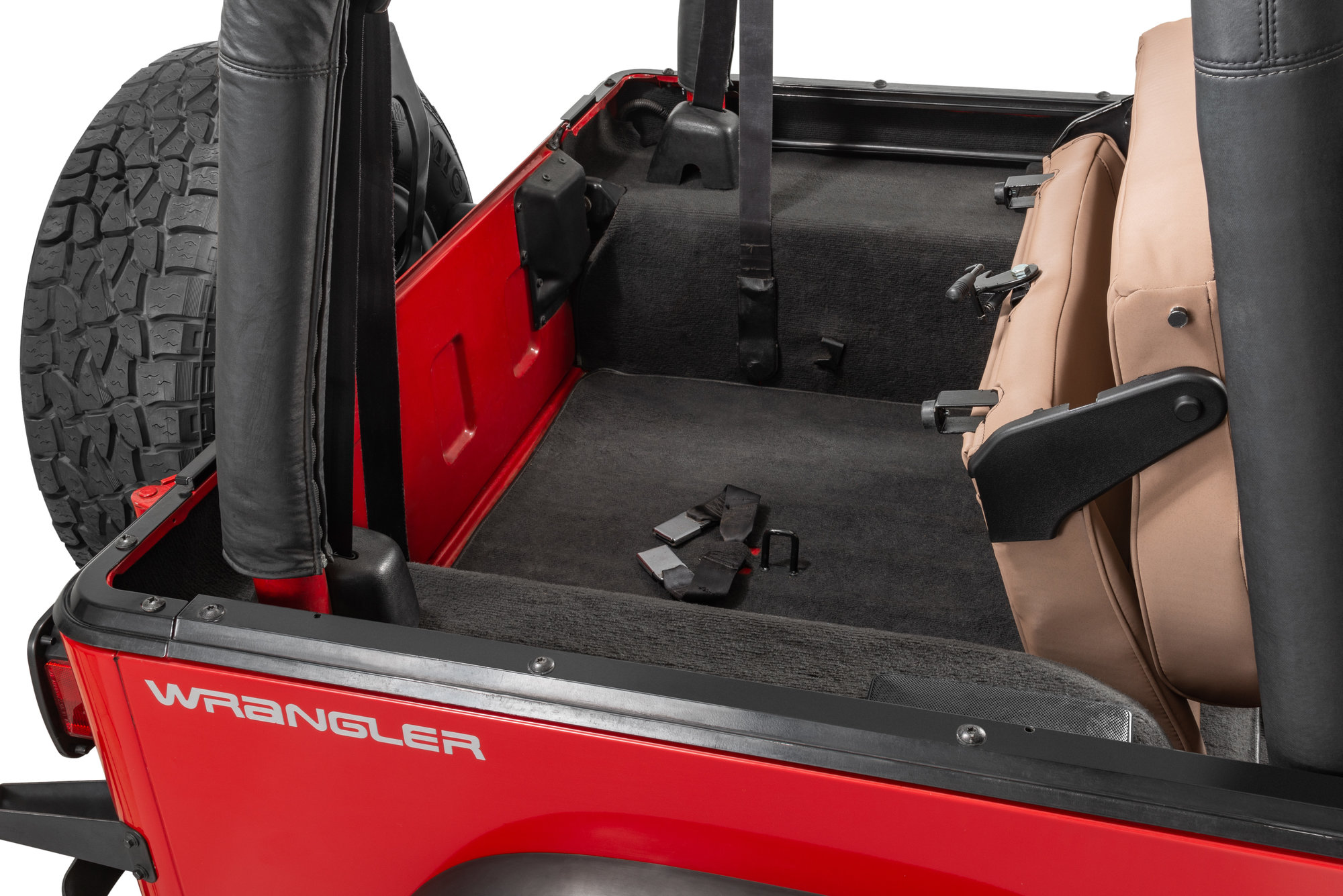 Rugged Ridge Fold & Tumble Vinyl Rear Seat for 76-95 Jeep CJ & Wrangler YJ  | Quadratec