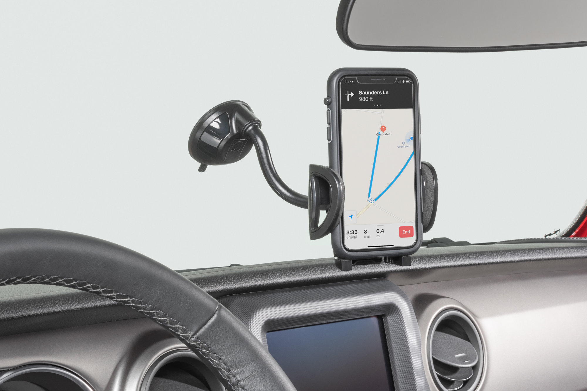 Scosche 3-in-1 Universal Car Mount, Suction Cup Mount for Mobile Devices