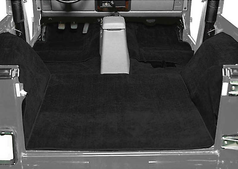 Seatz Manufacturing 79800-05 Indoor/Outdoor Carpet Set in Black for 04-06 Jeep  Wrangler TJ Unlimited | Quadratec