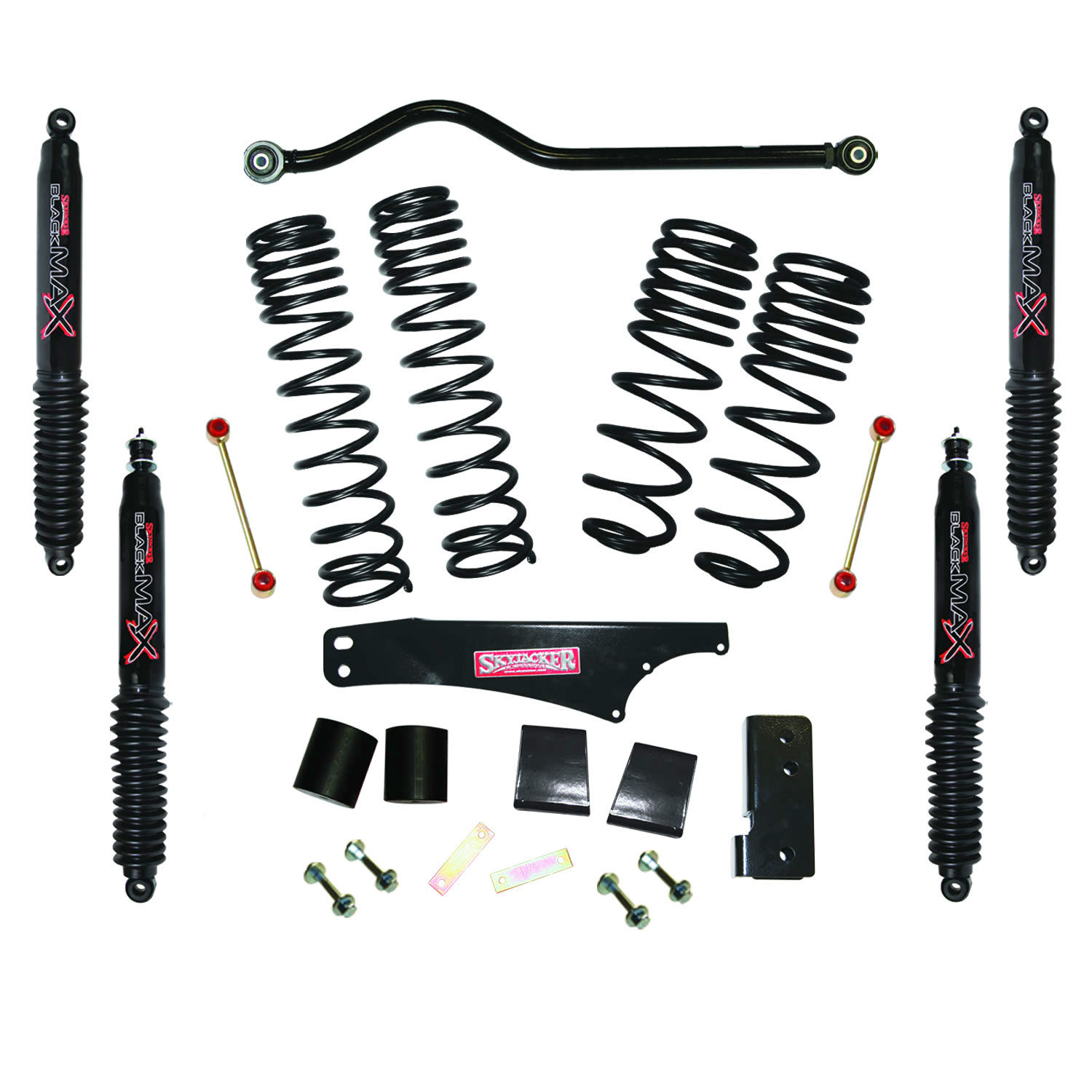 Skyjacker  Inch Dual Rate Long Travel Suspension System with Shocks  for 2007-2018 Jeep Wrangler JK 2 Door | Quadratec