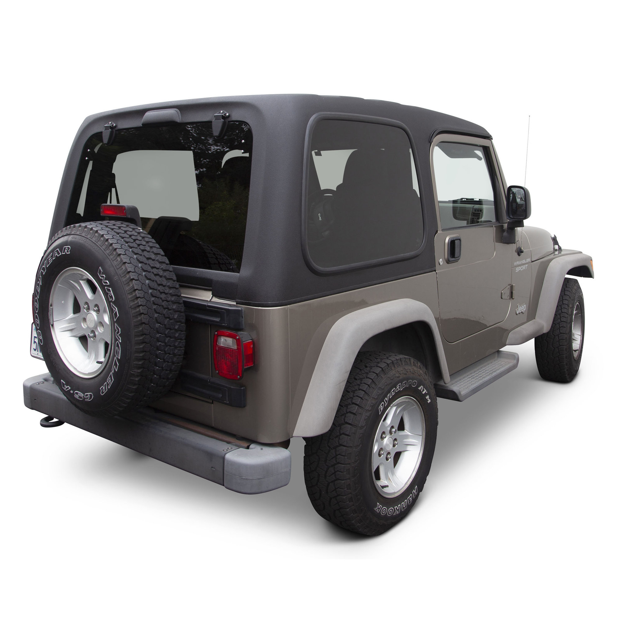 Smittybilt 619701 1-Piece Hardtop without Upper Doors for 97-06 Jeep  Wrangler TJ | Quadratec