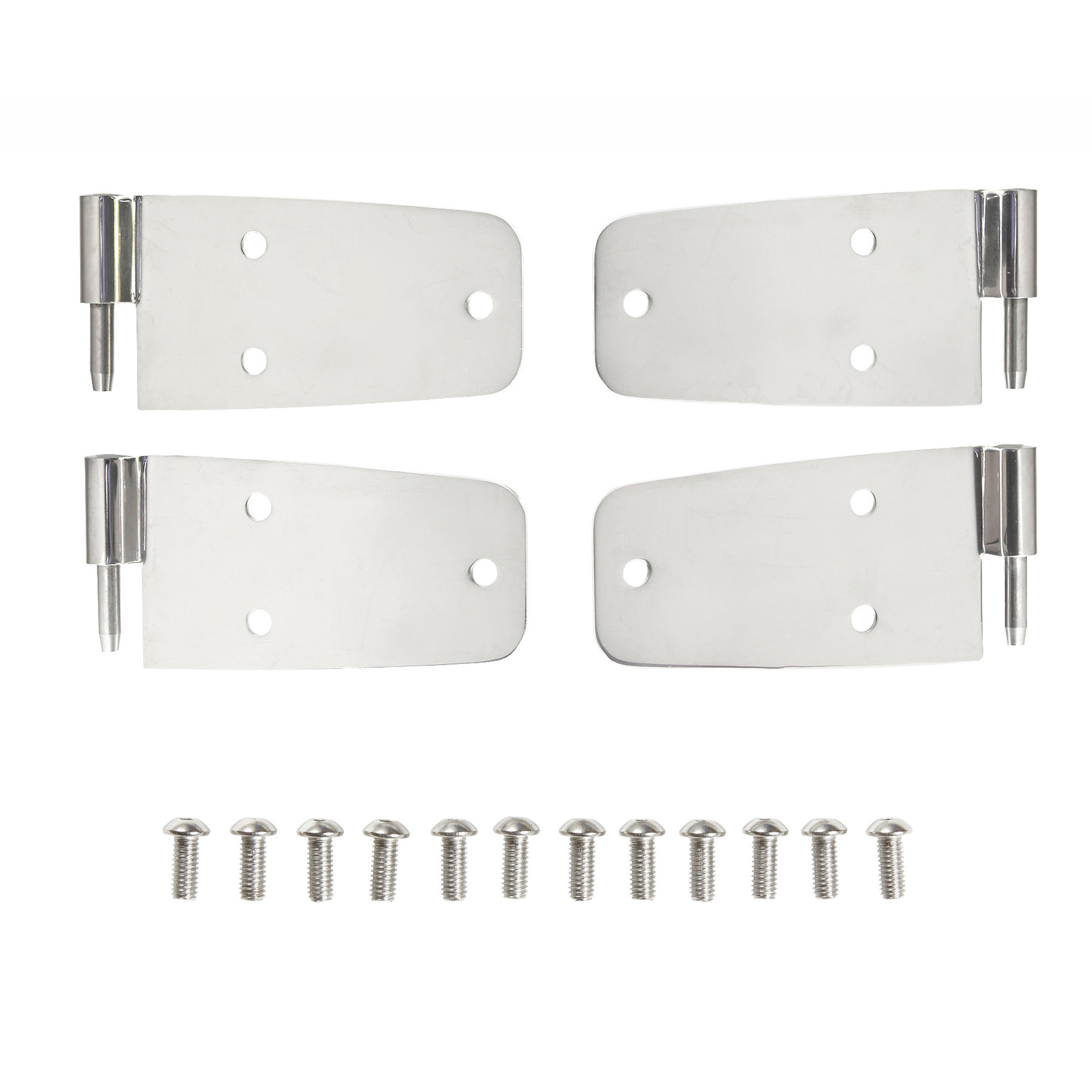Smittybilt 7420 Stainless Steel Full Door Hinges for 7693 Jeep CJ7