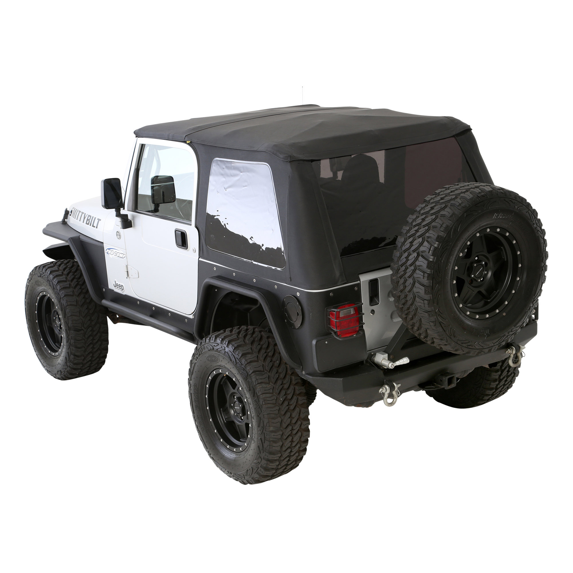 Smittybilt Rear XRC System Textured Black for 87-06 Jeep Wrangler YJ, TJ &  Unlimited | Quadratec