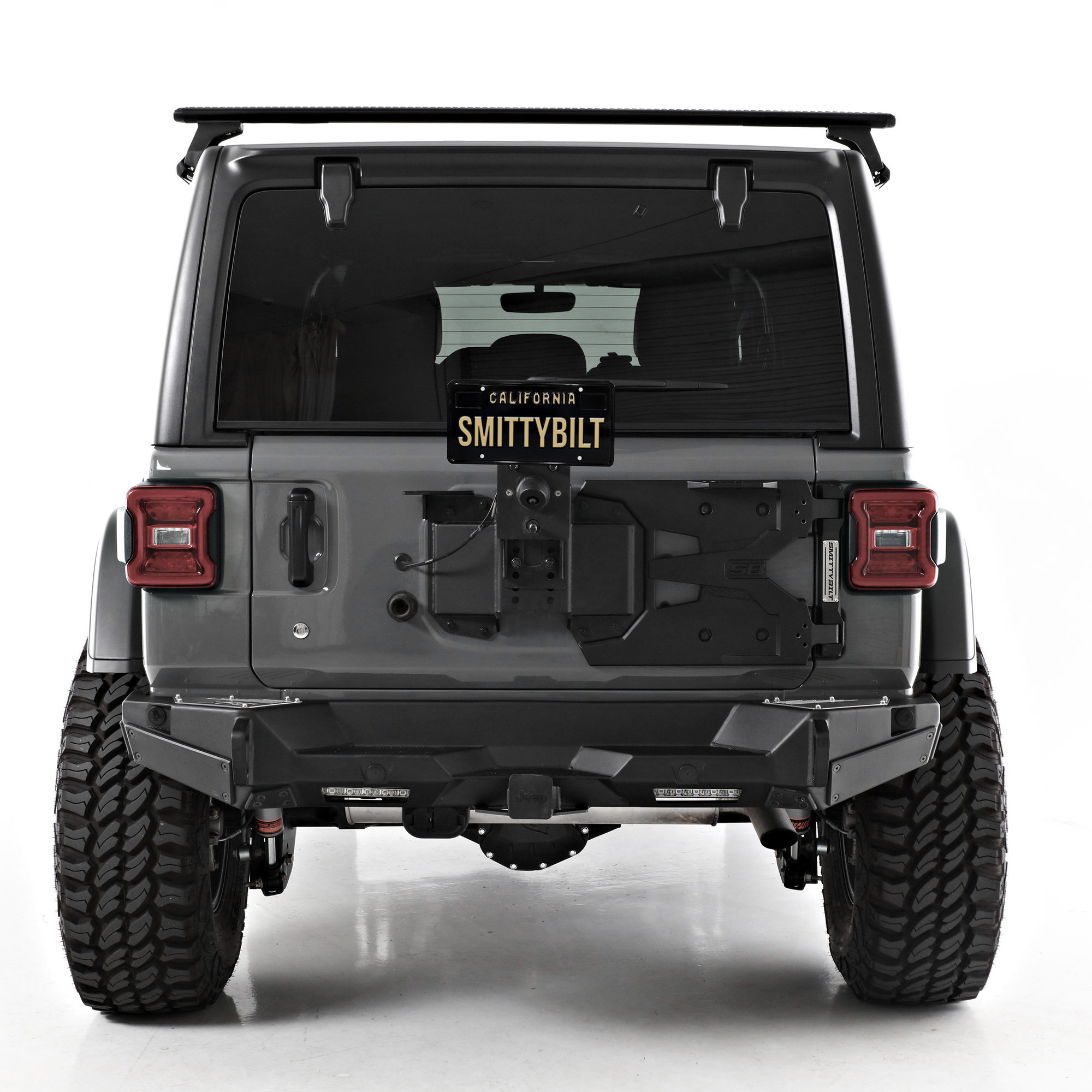 Smittybilt 7743 HD Pivot Tire Carrier for 18-21 Jeep Wrangler JL | Quadratec