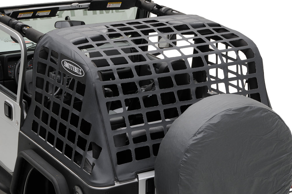 Smittybilt 561035 CRES - Cargo Restraint System in Black for 97-06 Jeep  Wrangler TJ | Quadratec