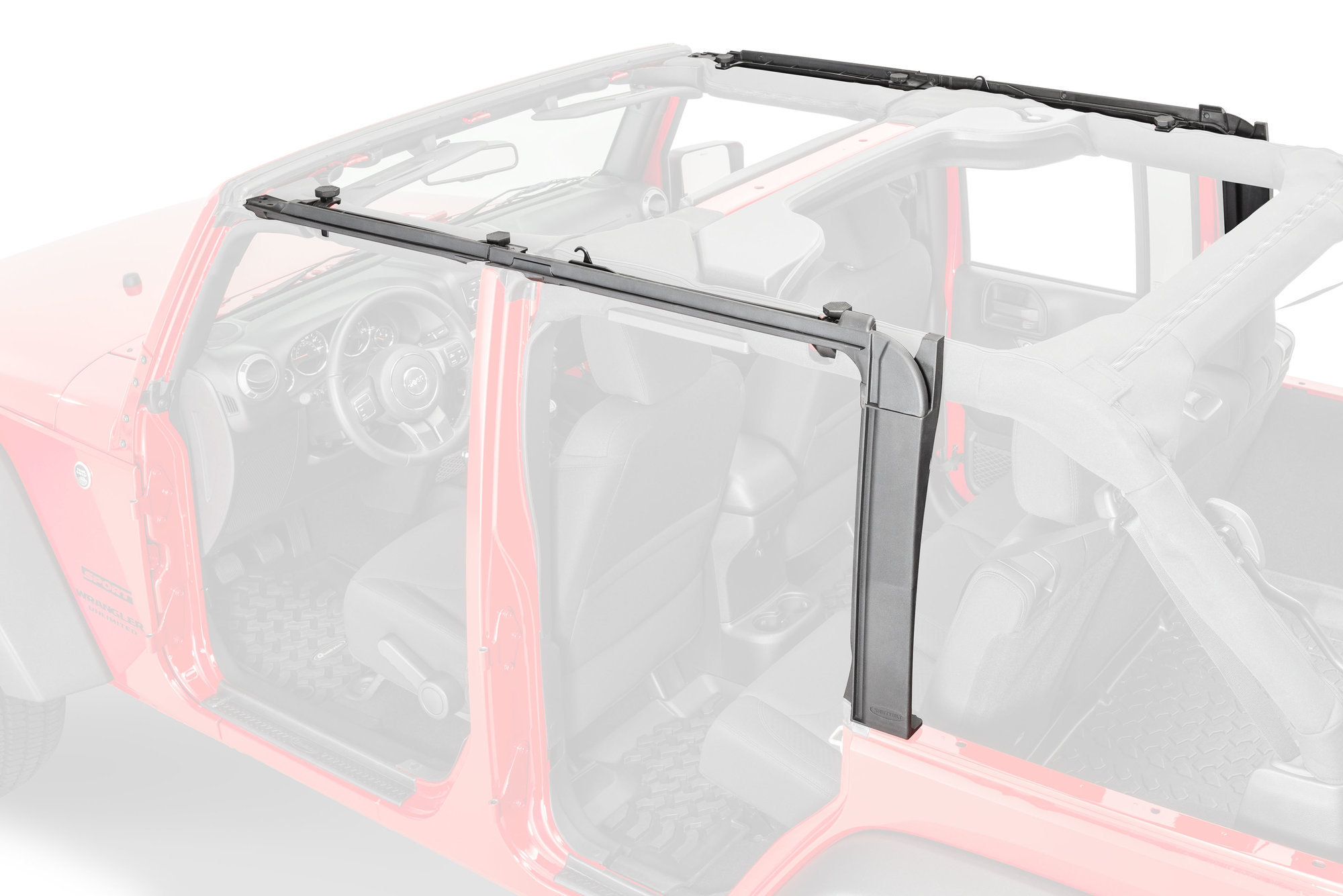 Smittybilt 91406 OE Style Door Surrounds for 07-18 Jeep Wrangler