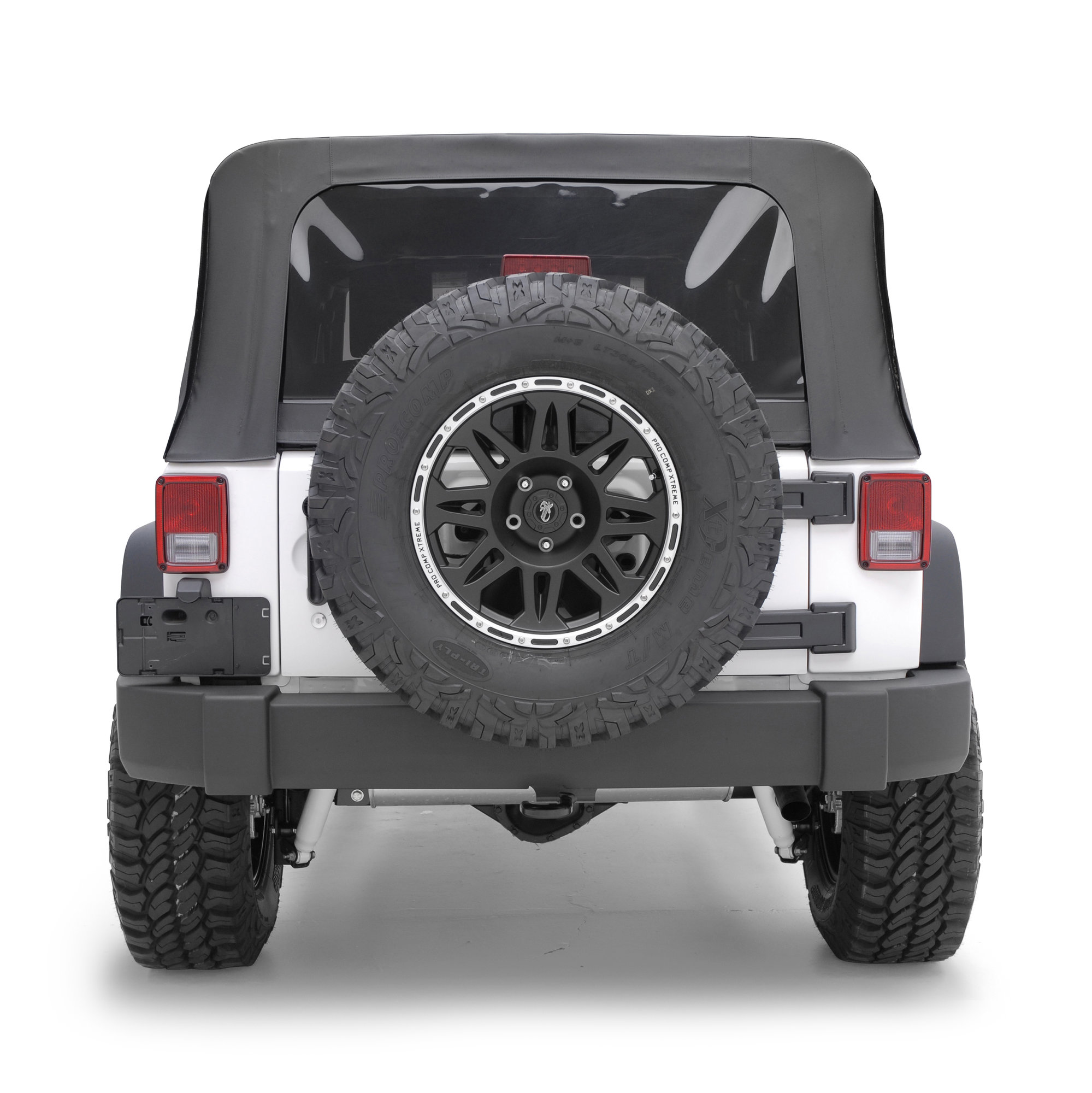 Smittybilt 9075235 Replacement Soft Top with Tinted Windows in Black  Diamond for 10-18 Jeep Wrangler JK 2 Door | Quadratec