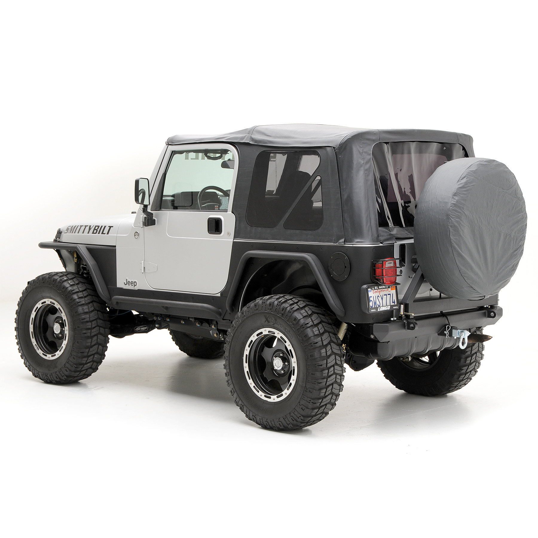 Smittybilt 9971235 Relpacement Soft Top with Tinted Windows & Without Doors  for 97-06 Jeep Wrangler TJ | Quadratec