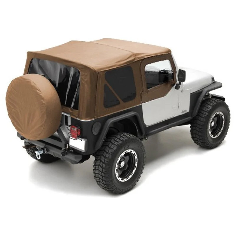 Smittybilt Replacement Soft Top with Upper Door Skins & Tinted Windows for  97-06 Jeep Wrangler TJ | Quadratec