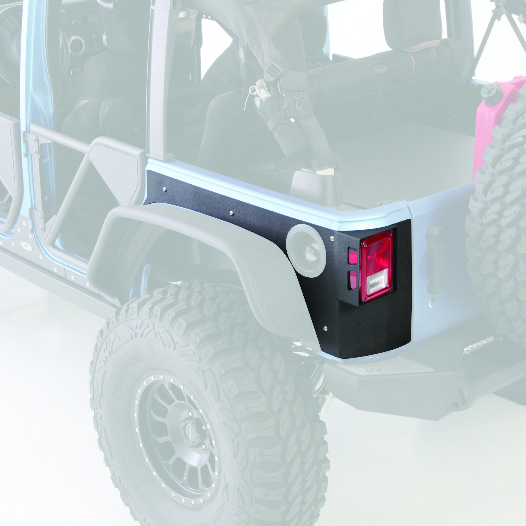 Smittybilt 76982 XRC Gen2 Rear Body Armor Skins for 07-18