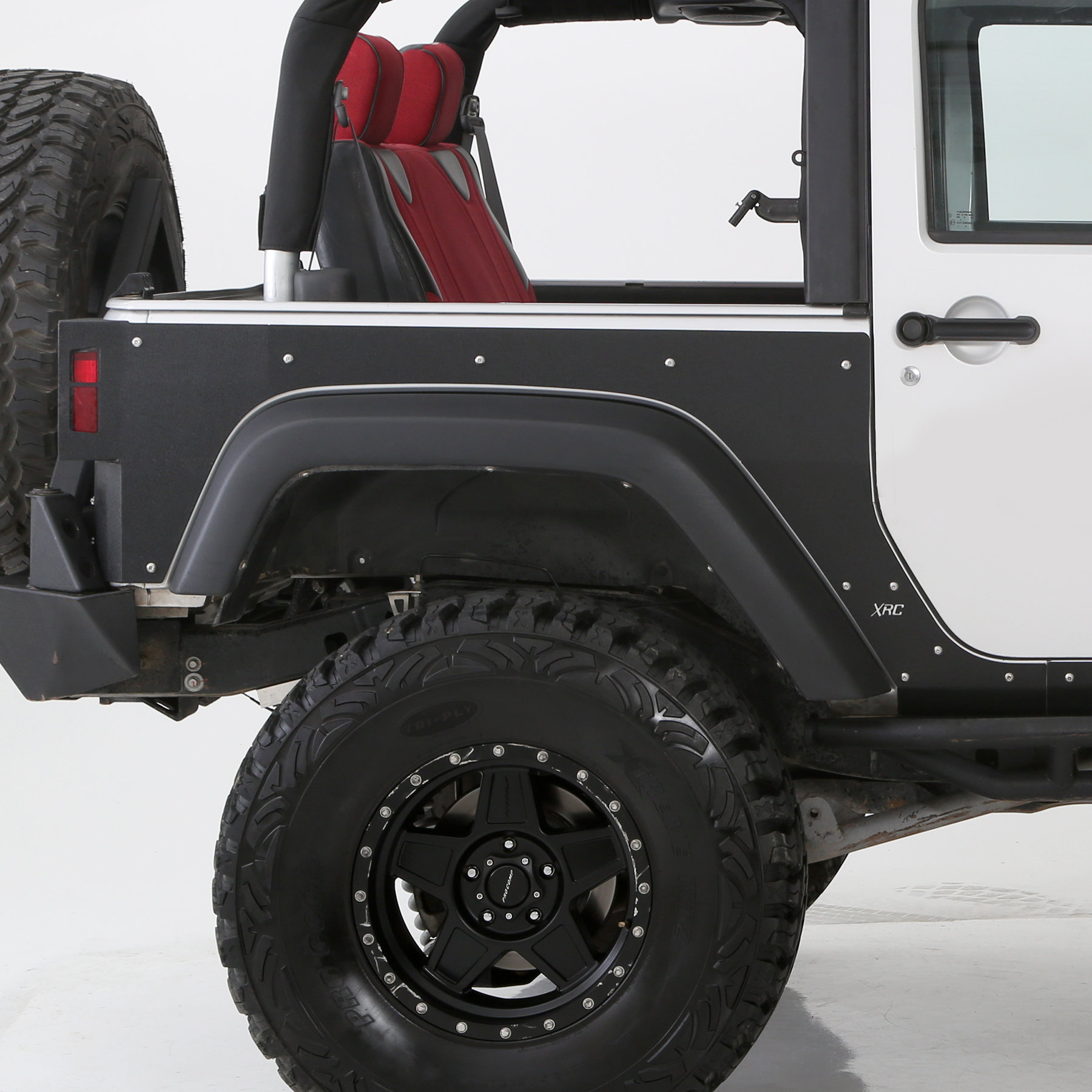 Smittybilt 76981 XRC Gen2 Rear Body Armor Skins for 0718 Jeep Wrangler