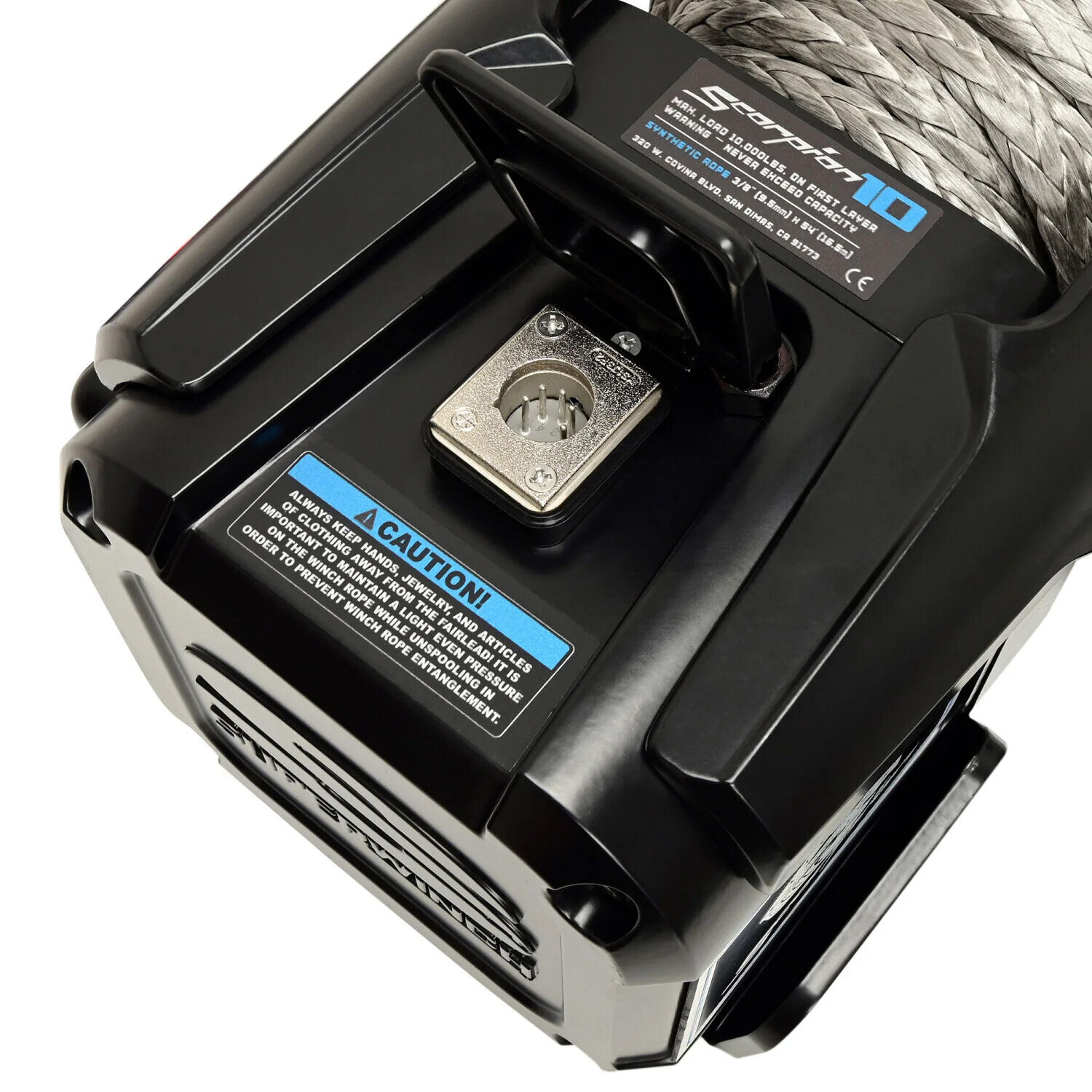 Superwinch 1155401 Scorpion 10000lb 12V DC Winch with Synthetic