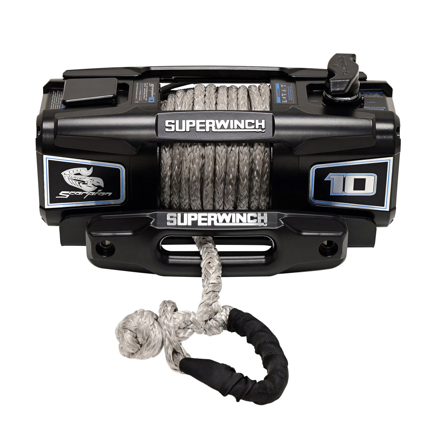 Quadra Rope Device Superwinch 1155401 Scorpion 10000lb 12V DC Winch with Synthetic Rope in ...