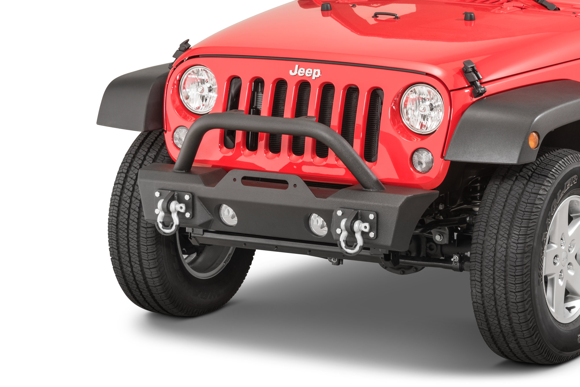 TACTIK Stubby Front Bumper with Hoop for 07-18 Jeep Wrangler JK | Quadratec