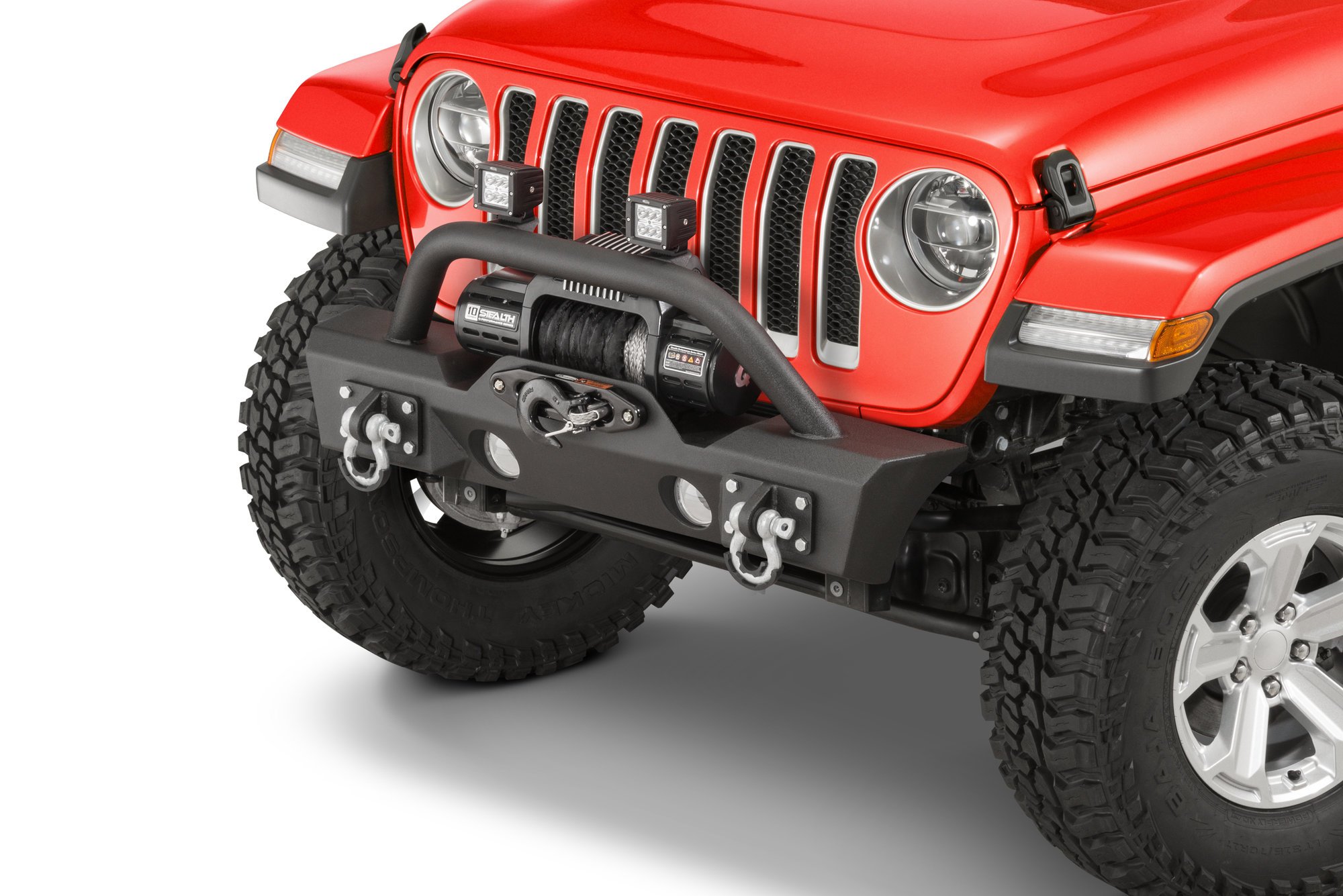 TACTIK Stubby Front Bumper with Hoop for 18-23 Jeep Wrangler JL & Gladiator  JT | Quadratec