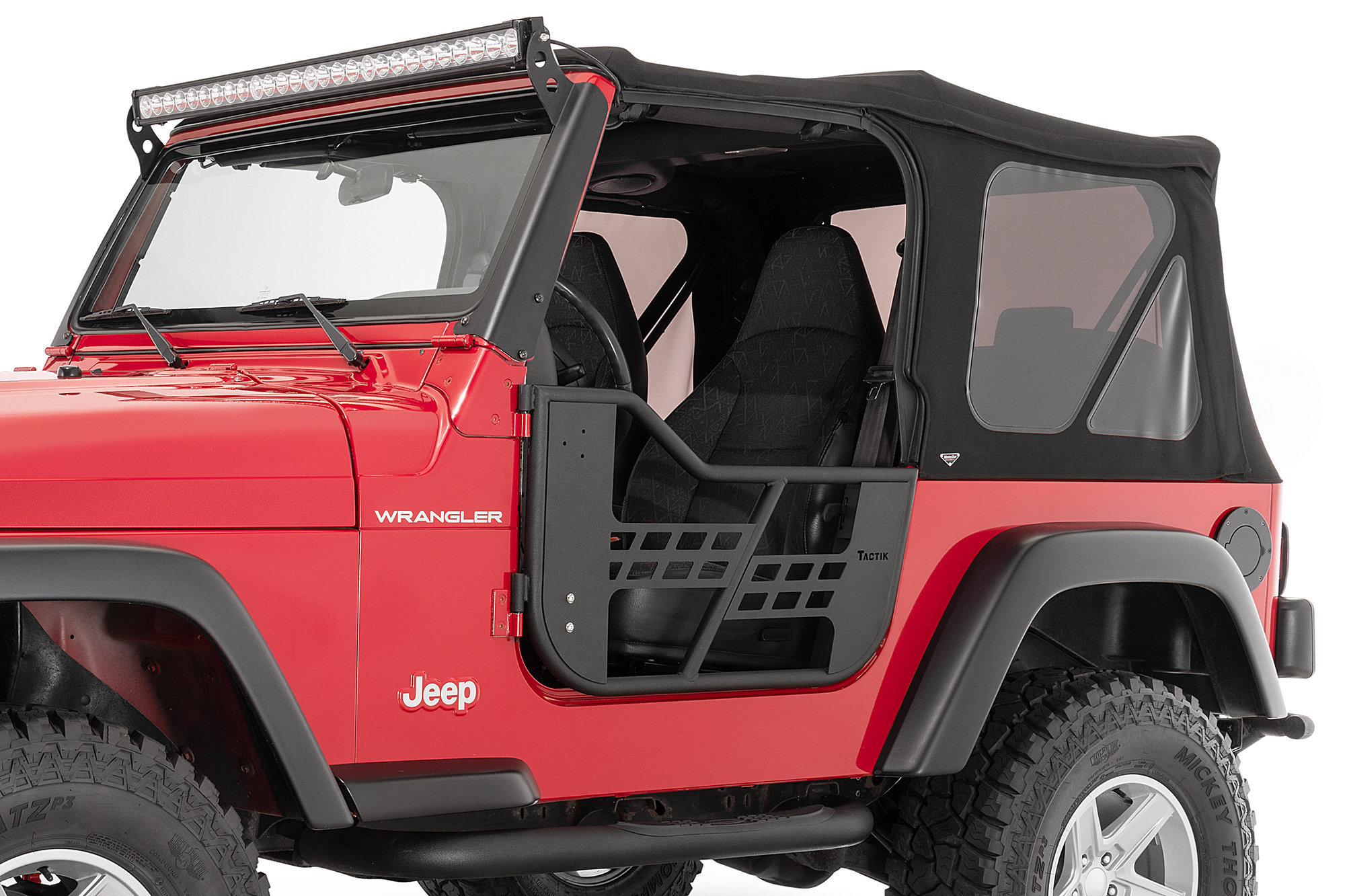 TACTIK Tube Doors for 97-06 Jeep Wrangler TJ | Quadratec