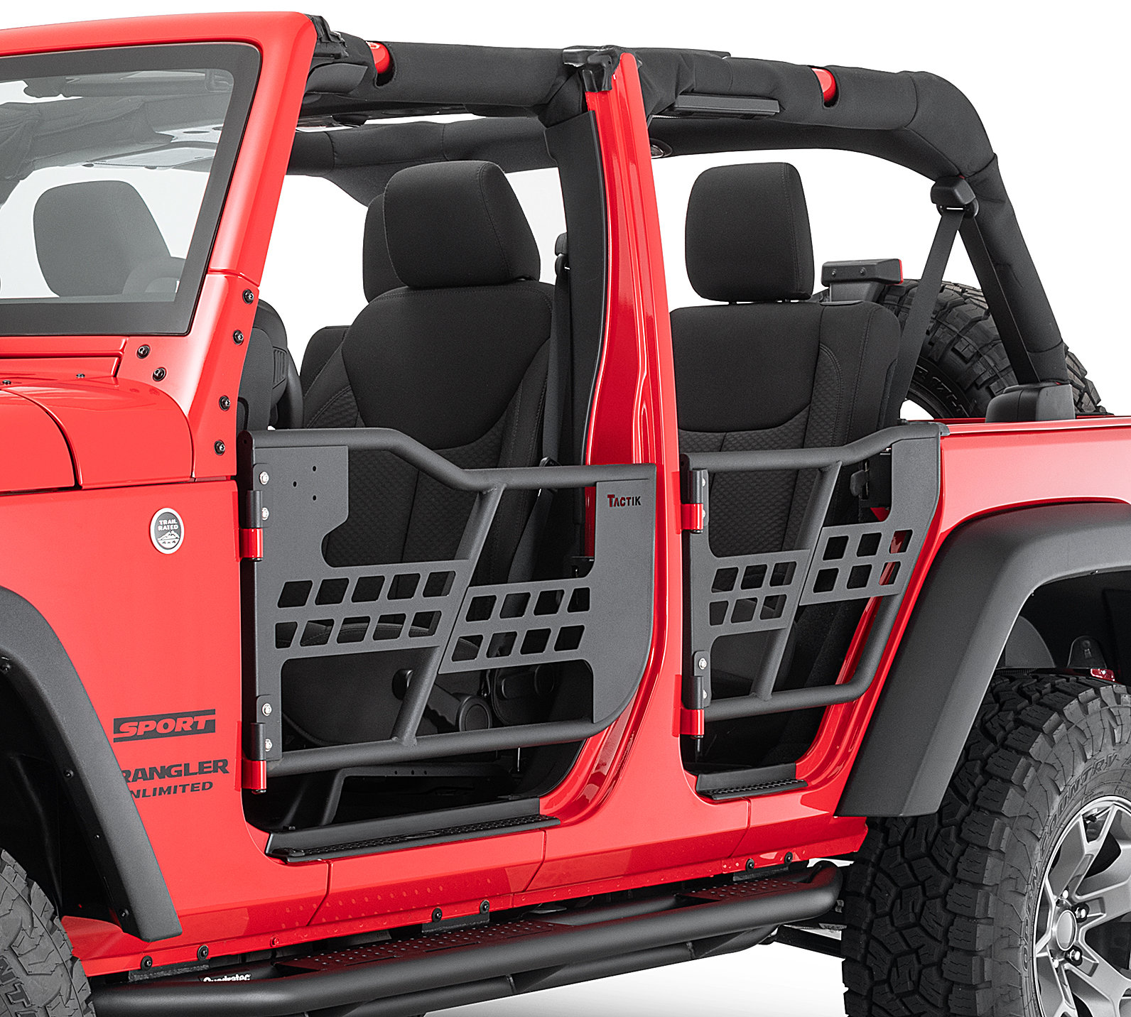 TACTIK Tube Doors for 07-18 Jeep Wrangler JK