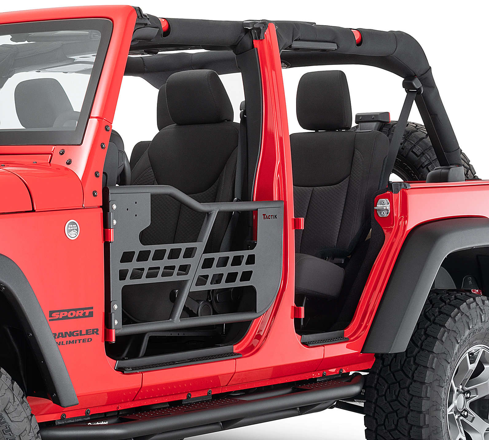 TACTIK Tube Doors for 07-18 Jeep Wrangler JK | Quadratec