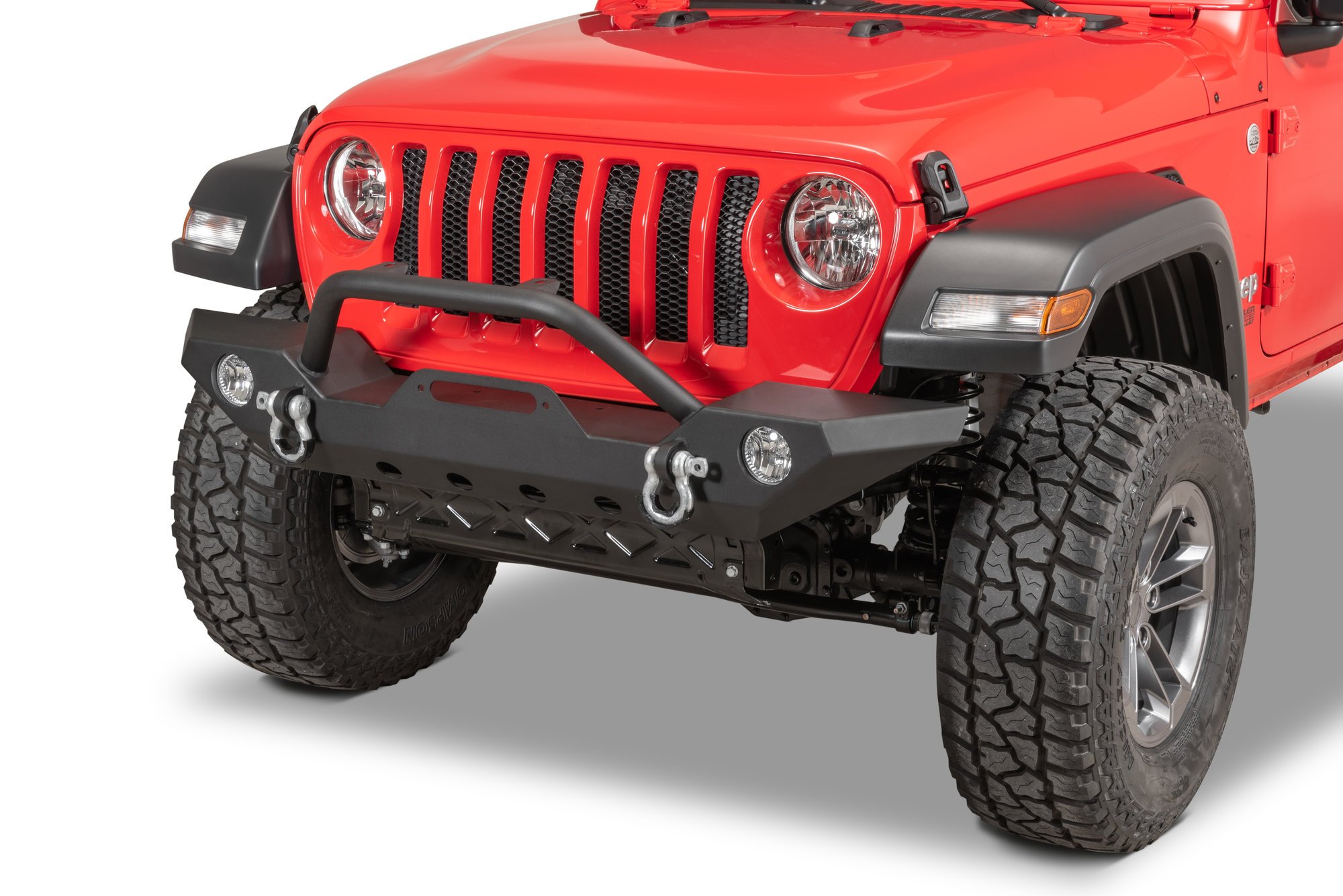 TACTIK HD Front Bumper w/ Hoop for 18-23 Jeep Wrangler JL & Gladiator JT |  Quadratec