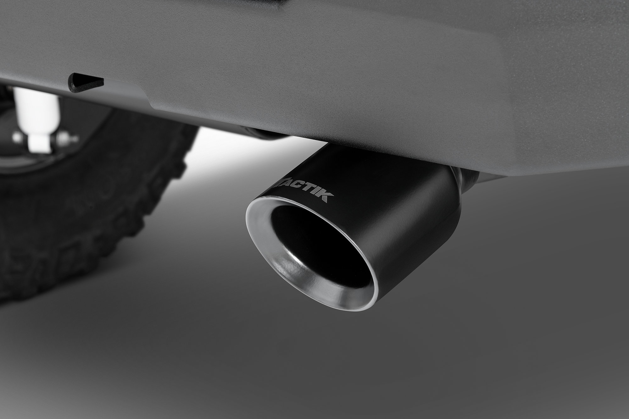 TACTIK 176131010 Axle Back Exhaust for 0718 Jeep Wrangler JK Quadratec