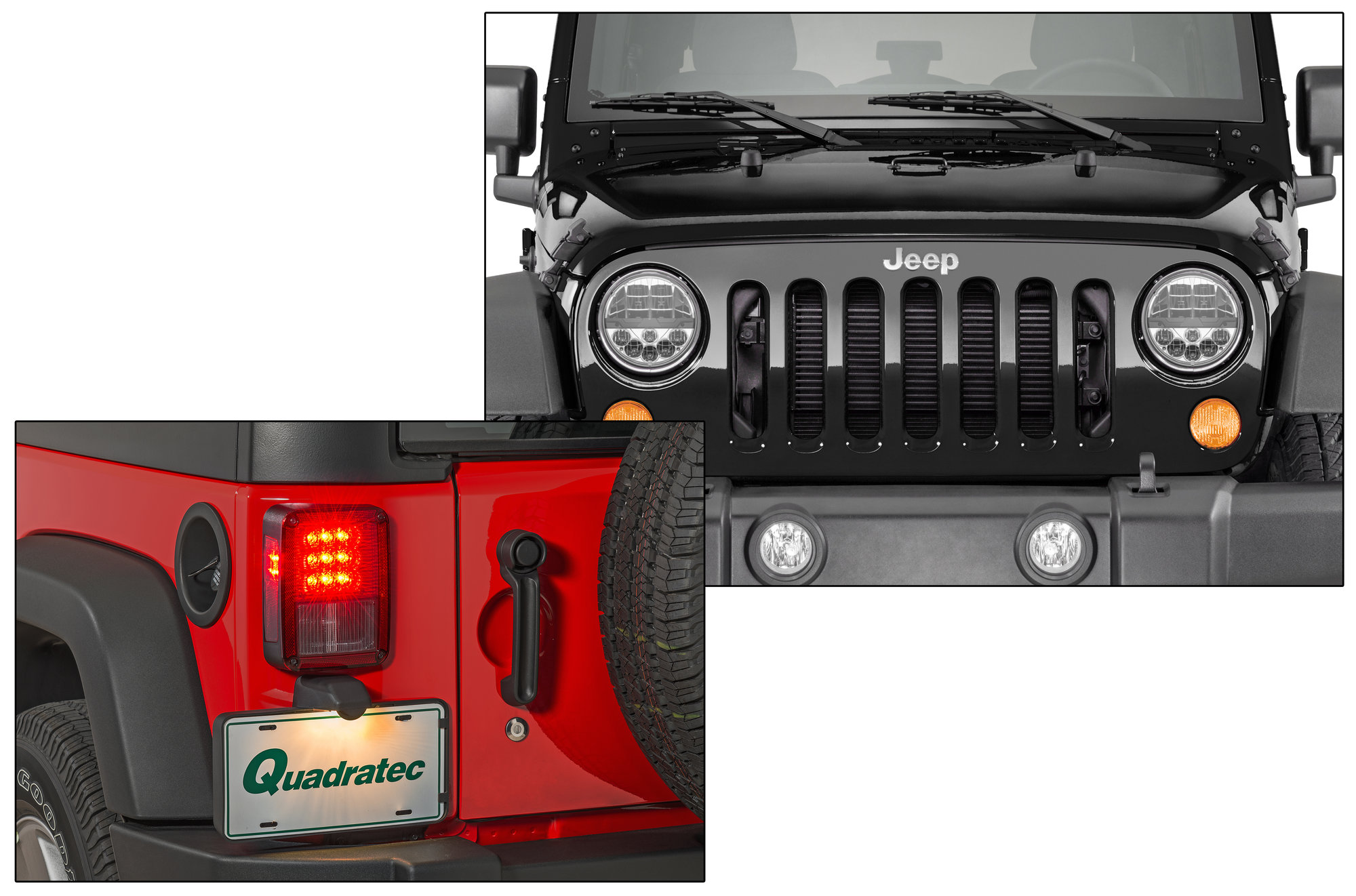 TACTIK LED Headlight & Tail Light Combo for 07-18 Jeep Wrangler JK |  Quadratec