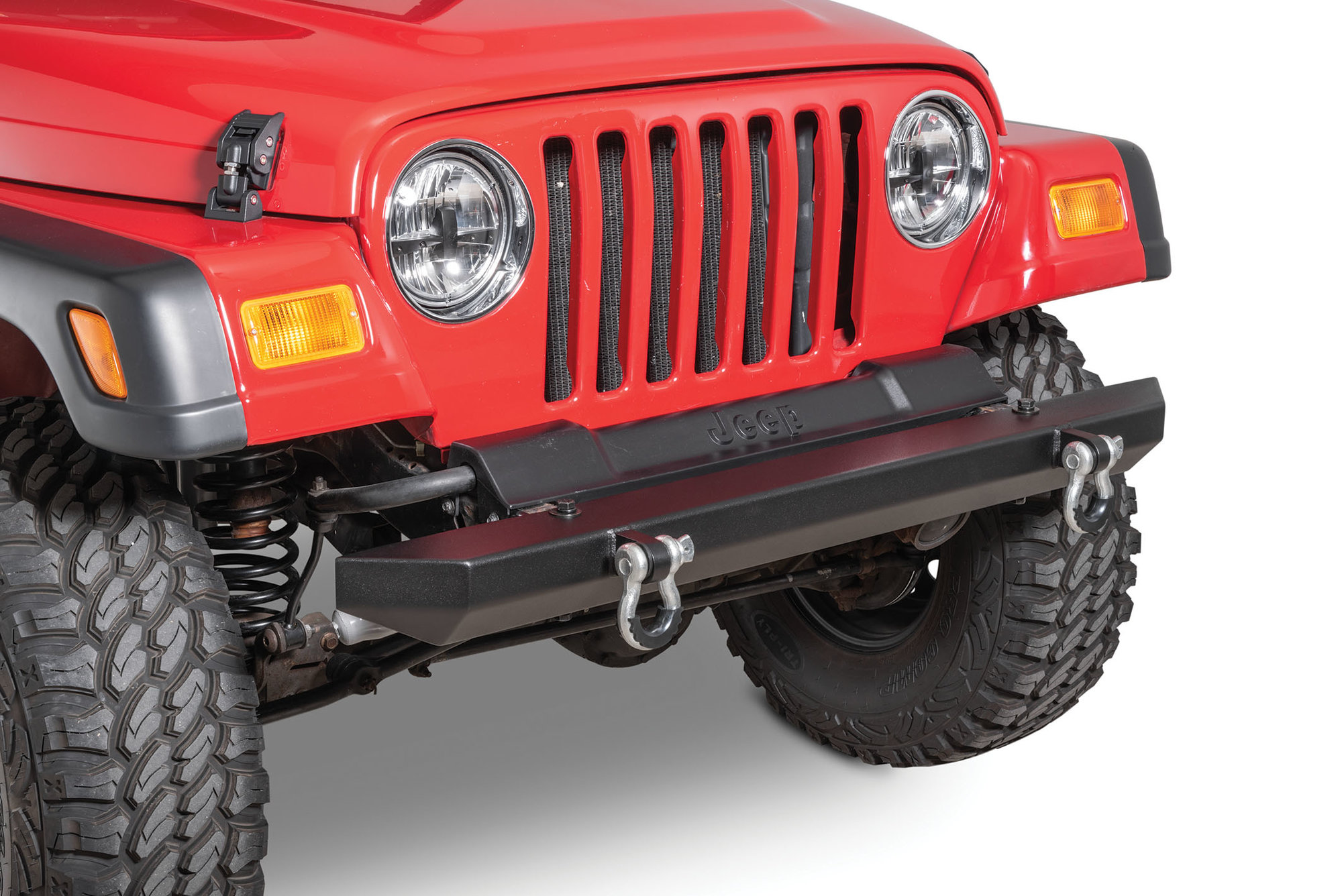 TACTIK Classic Front Bumper with D-Rings for 87-06 Jeep Wrangler YJ, TJ, & TJ  Unlimited | Quadratec