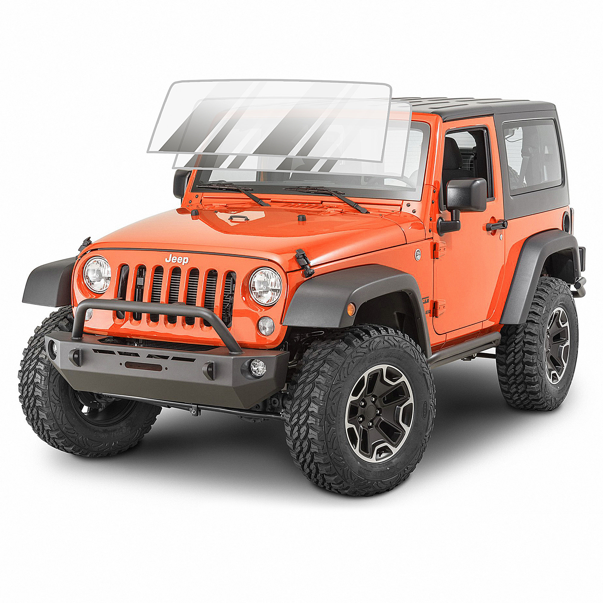 TACTIK Windshield Guard for 0718 Jeep Wrangler JK Quadratec