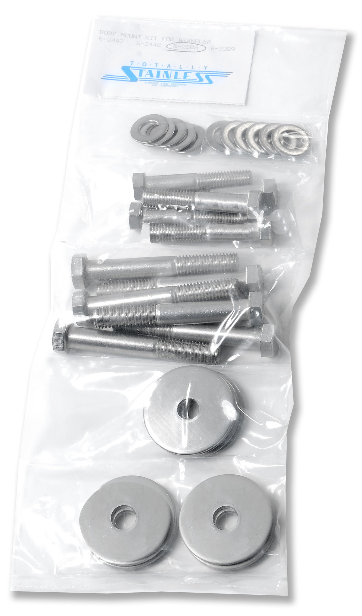 Totally Stainless 6-2236 Body to Frame Bolt Kit for 76-86 Jeep CJ-7