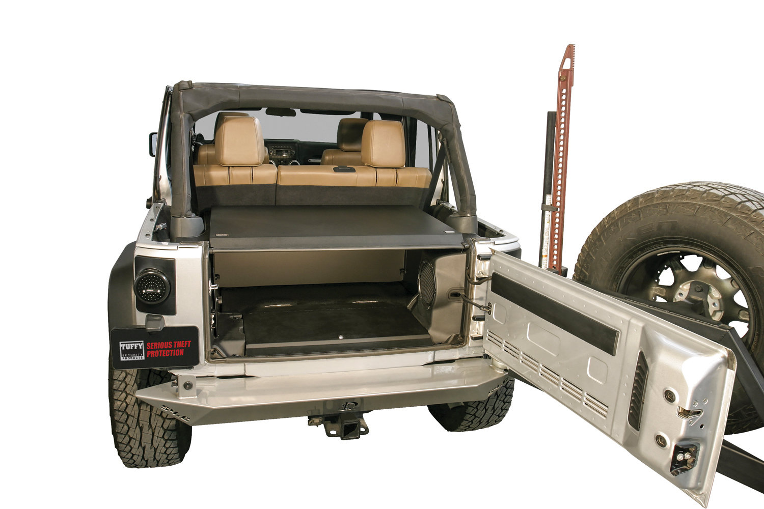 Security Deck Enclosure Cargo Cover For Jeep Wrangler JK 2015-2018 4-Door