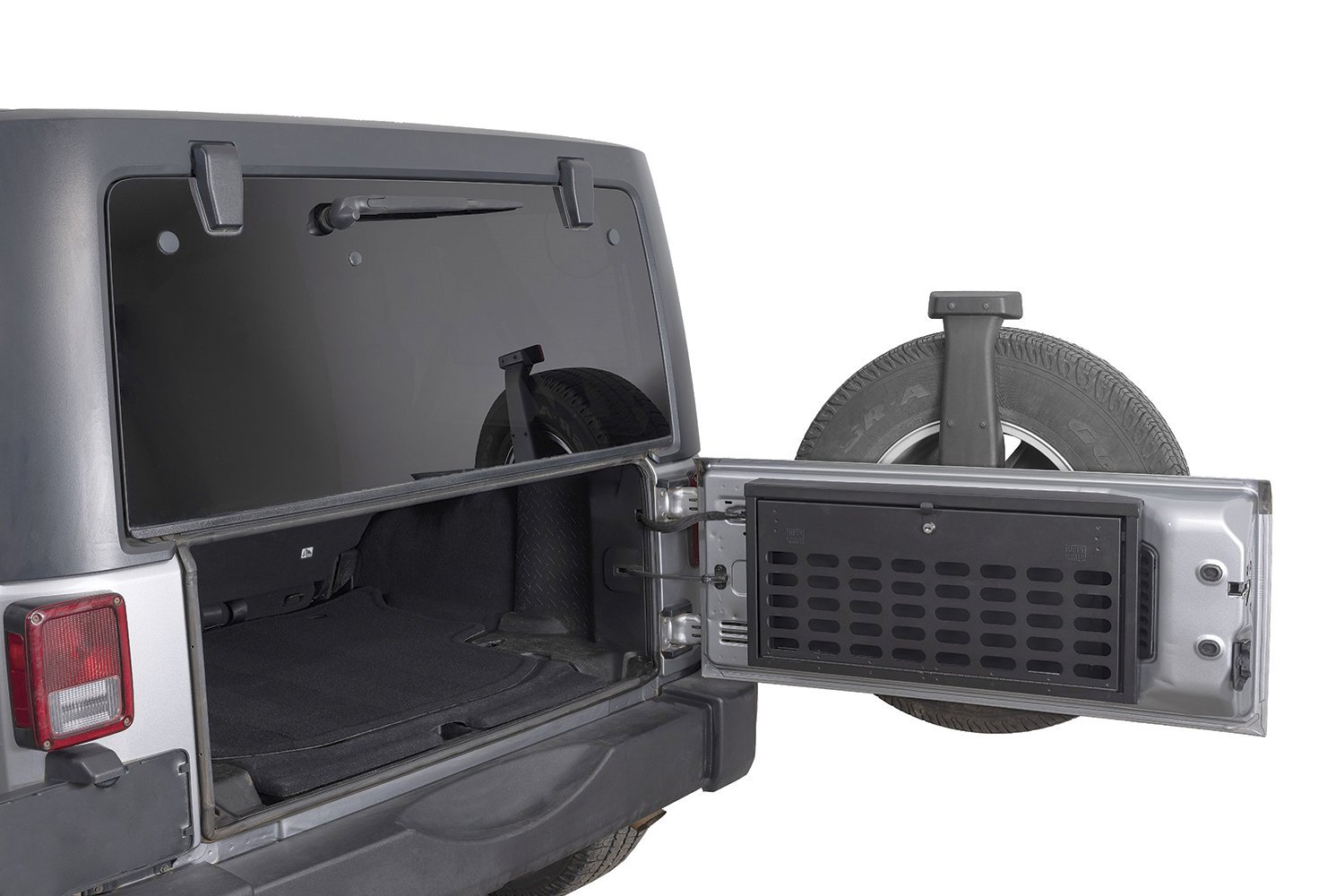 Tuffy Tailgate Lockbox MOLLE Storage for 0718 Jeep Wrangler JK Quadratec