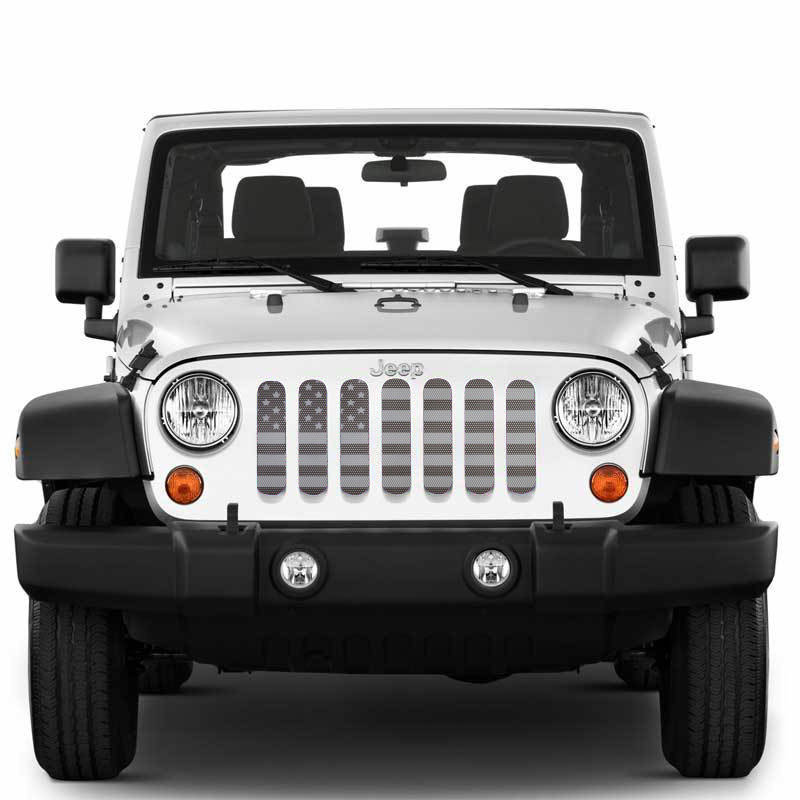 Under The Sun Inserts American Flag Series Grille Insert for 07-18 Jeep  Wrangler JK | Quadratec