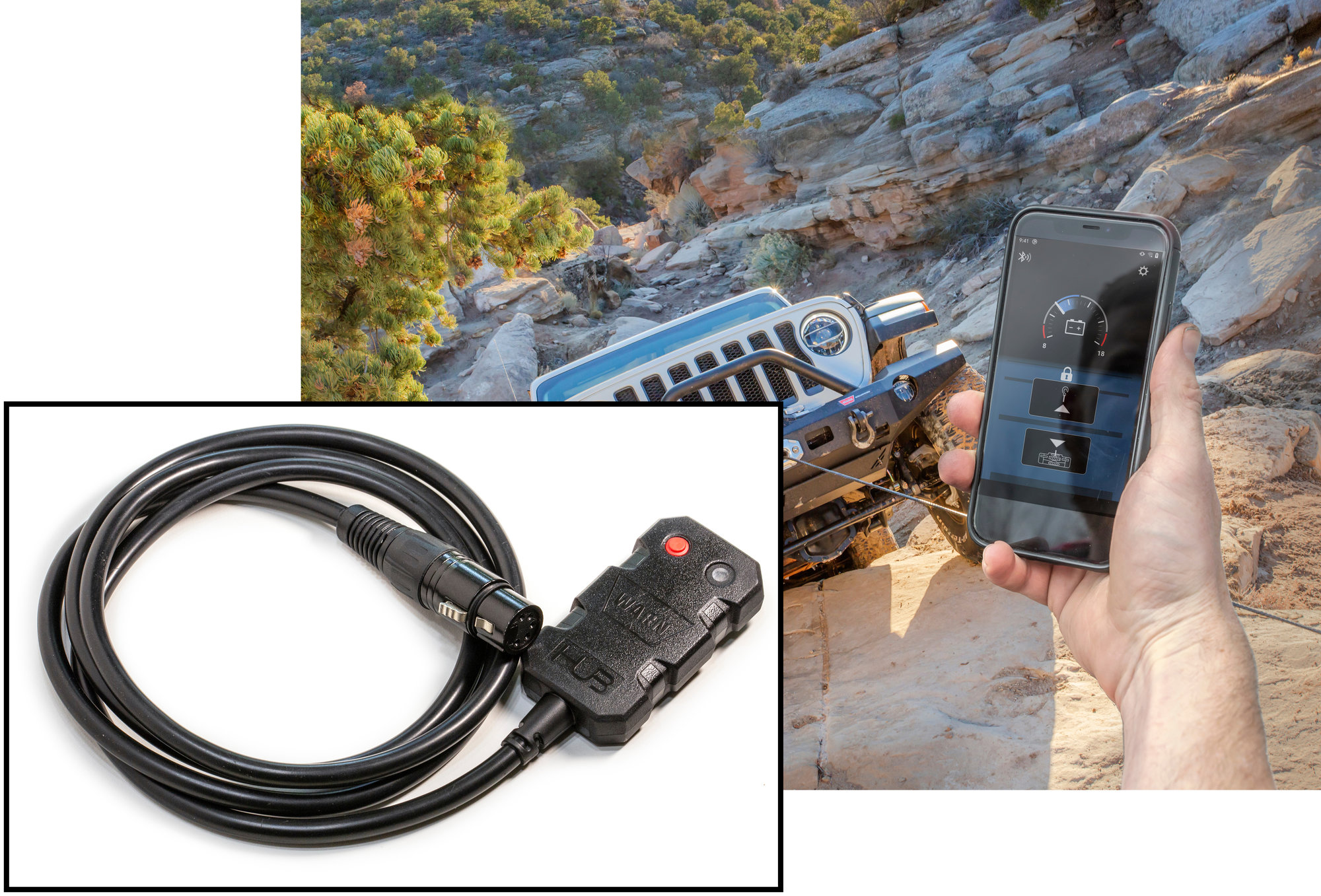 WARN 103955 HUB Wireless Receiver Smart Phone Enabled Winch
