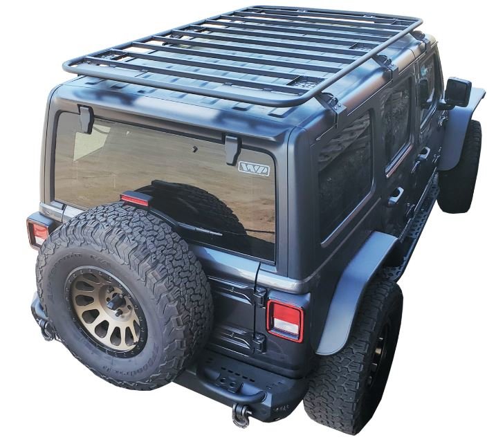 Warrior Products 10908 Extended Full Length Platform Roof Rack for 18-22 Jeep  Wrangler Unlimited JL 4-Door | Quadratec