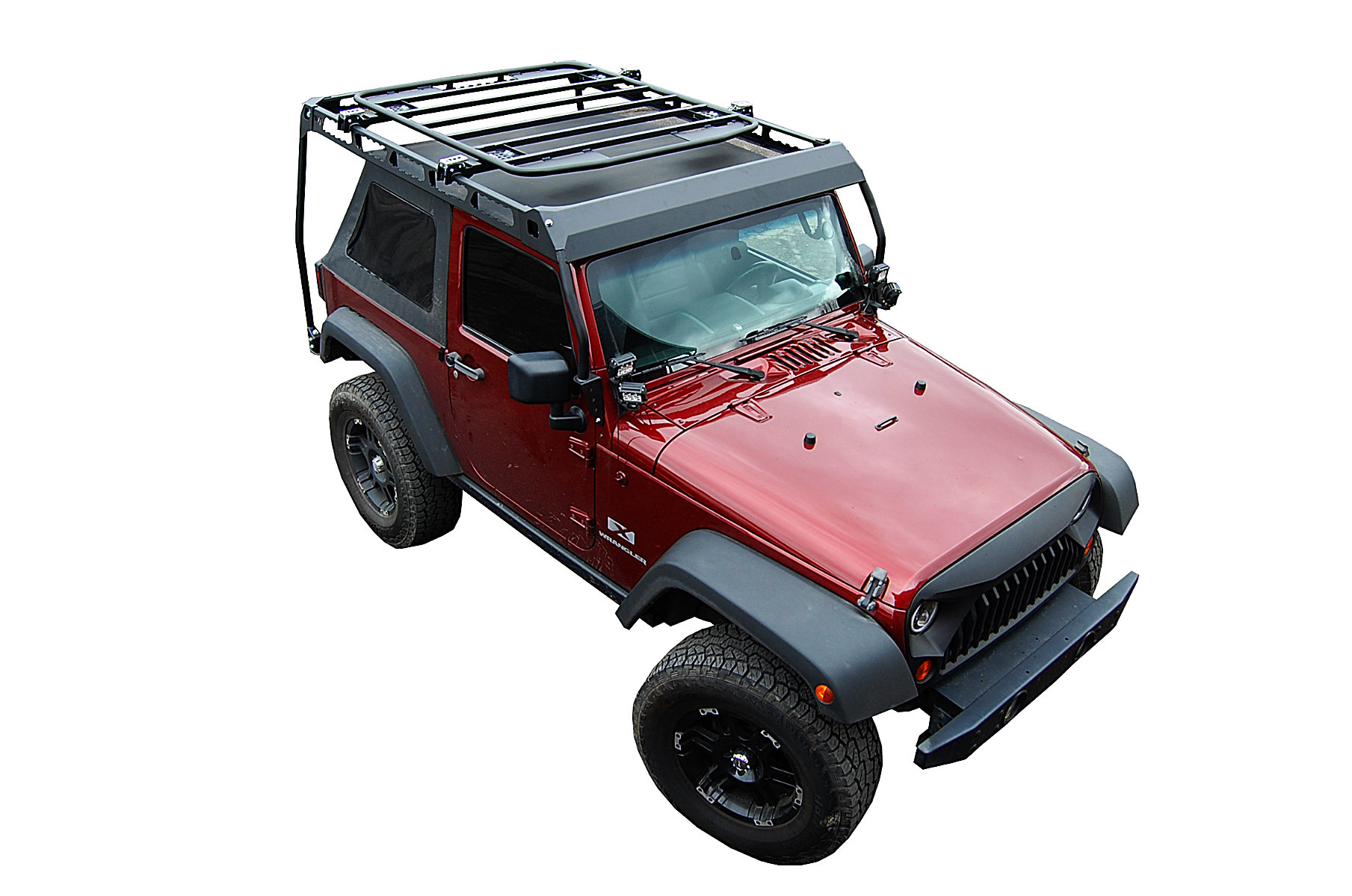 Warrior Products 10982 MOD Roof Rack for 07 18 Jeep Wrangler JK 2 Door Quadratec