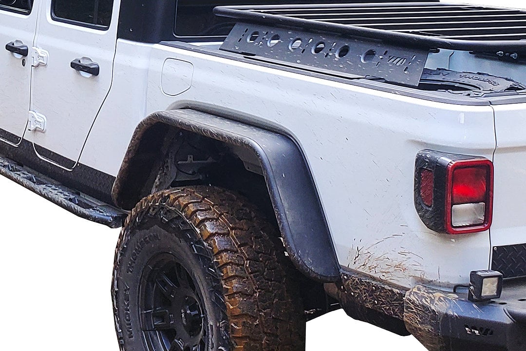 Warrior Products Rear Tube Fender Flares for 2023 Jeep Gladiator JT