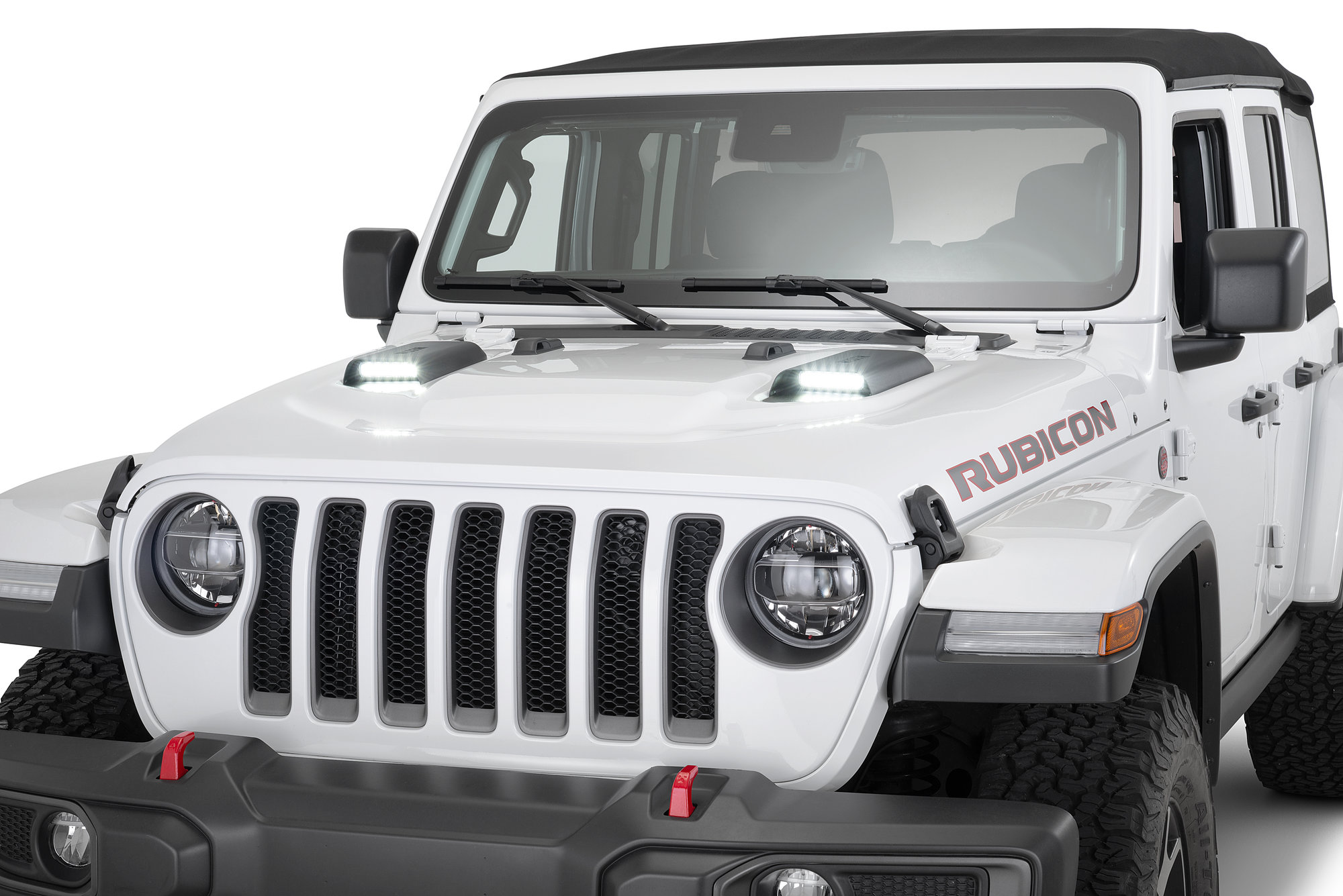 Westin 62-41115 LED Hood Scoops for 18-21 Jeep Wrangler JL & Gladiator JT  Rubicon | Quadratec