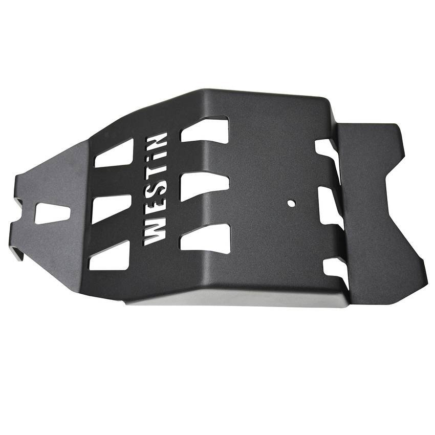 Westin Textured Black Transmission Pan Skid Plate Wrangler JL 2dr/Wrangler JL Unlimited 4dr 2018-2019