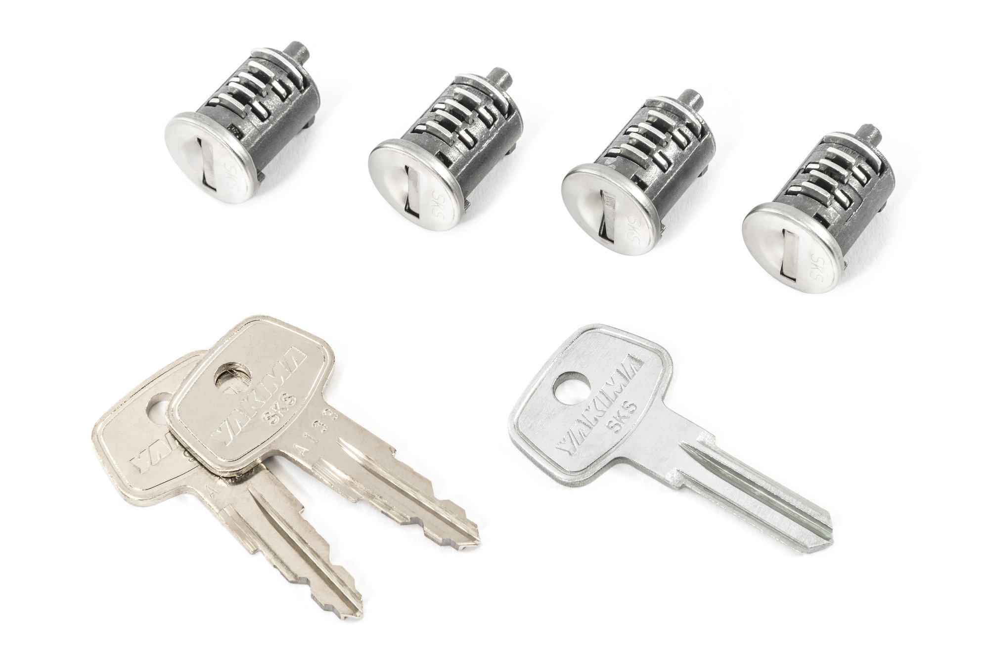 NEW Yakima SKS Lock Core with Key 4-Pack 