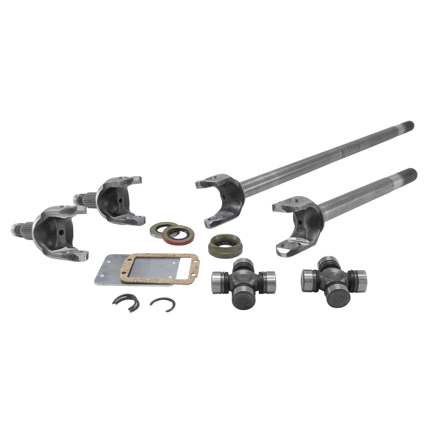 Yukon Gear & Axle 4340 Chromoly Dana 30 Front Axle Kit for 84-06 Jeep  Wrangler TJ, LJ, YJ, Cherokee XJ, & Grand Cherokee ZJ/WJ | Quadratec