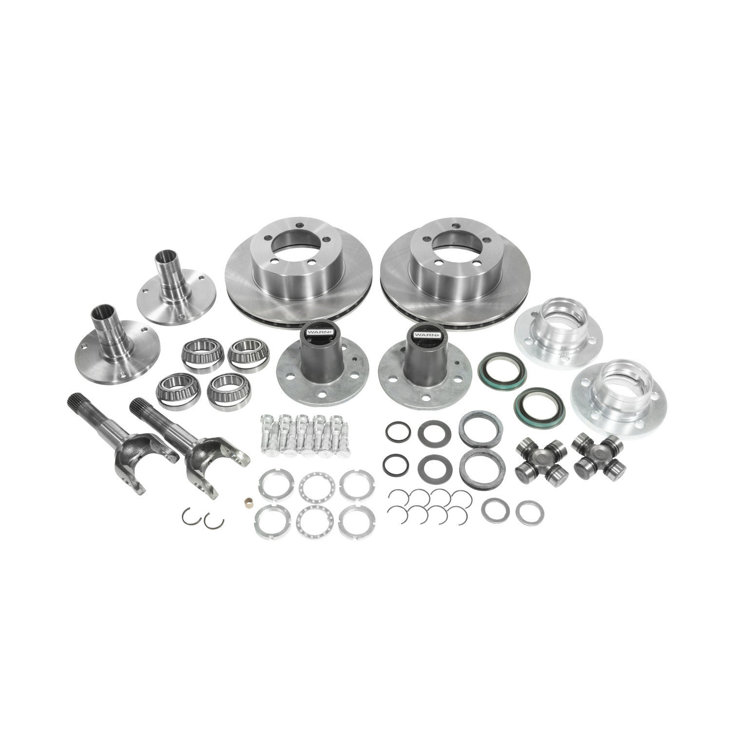 Yukon Gear & Axle Spin Free Locking Hub Conversion Kit for Jeep Wrangler TJ,  YJ, & Cherokee XJ with Dana 44 or Dana 30 Front Axle | Quadratec