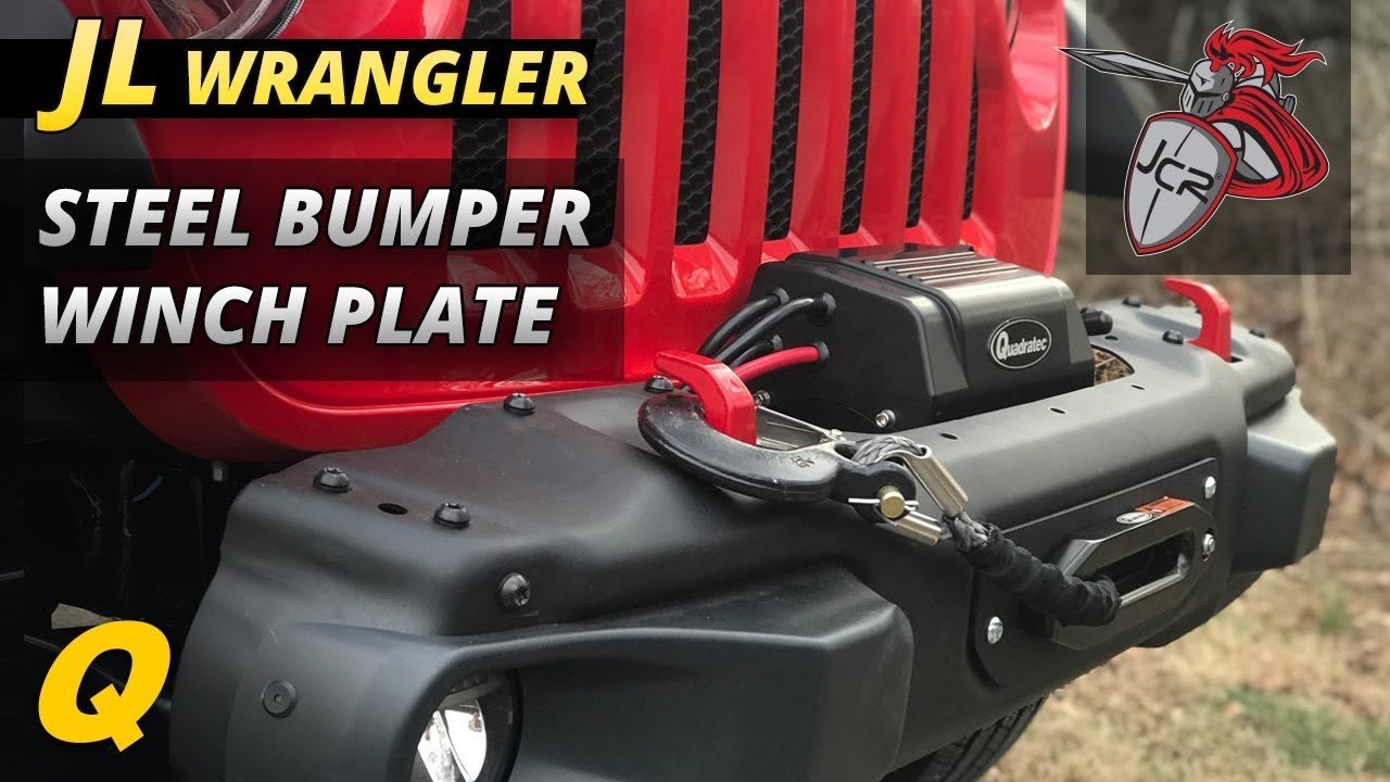 JCR Offroad JLHRWPPC Winch Mount Plate for 2018 Jeep Wrangler JL