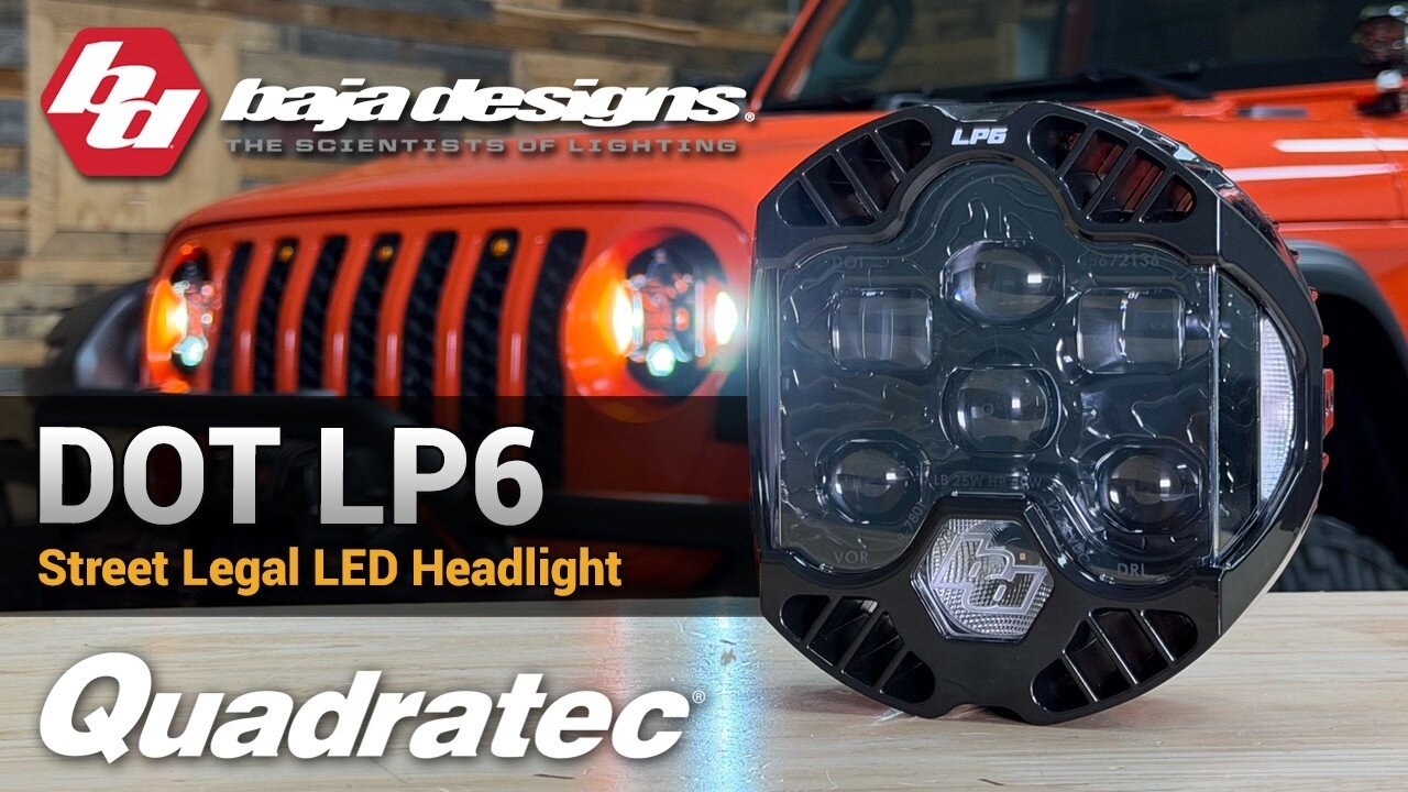 Embedded thumbnail for Baja Designs DOT LP6 LED Headlight Review &amp;amp; Installation | Jeep JL &amp;amp; Gladiator JT