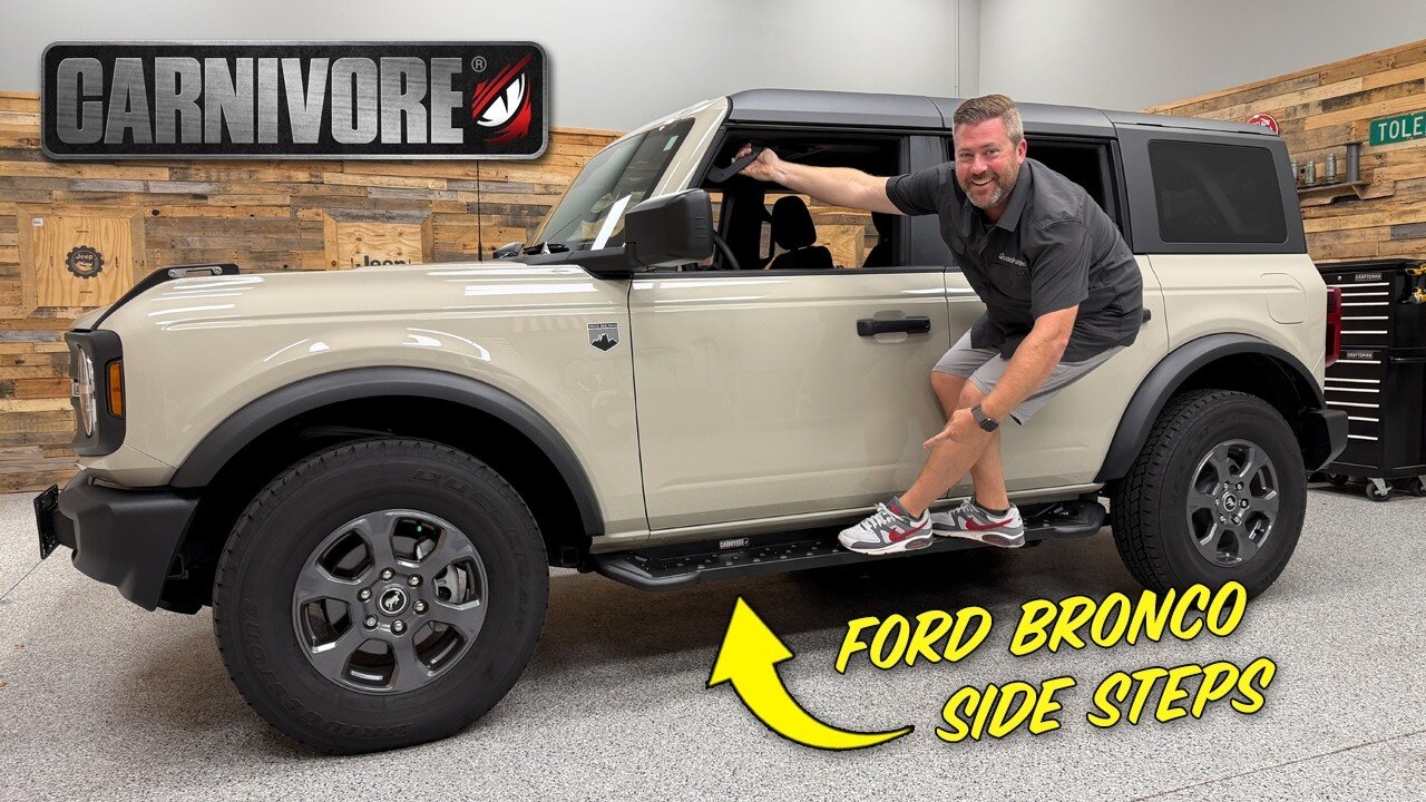 Embedded thumbnail for Make Your Ford Bronco Easier to Climb Into! | Carnivore Side Steps Install