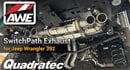 Embedded thumbnail for AWE SwitchPath Cat-Back Exhaust Install &amp;amp; Sound Test | Jeep Wrangler JL 392