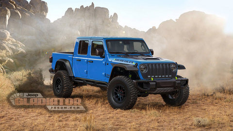 Rendering of Jeep Gladiator Hercules truck