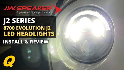 Embedded thumbnail for J.W. Speaker 8700 Evolution J2 LED Headlight