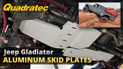Embedded thumbnail for Quadratec Aluminum Modular Skid Plate System for the 2020+ Jeep Gladiator JT