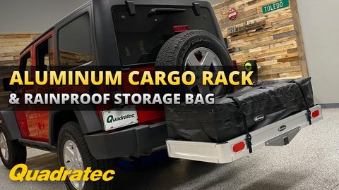 Embedded thumbnail for Quadratec Lightweight Aluminum Cargo Rack and Jumbo Rainproof Storage Bag Review for Jeep Wrangler