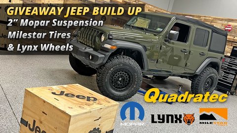 Embedded thumbnail for Win this Jeep! Build Up Part 1 - Mopar Suspension, Milestar Tires &amp;amp; Lynx Wheels